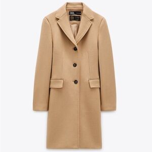 Zara Manteco Wool Blend Coat